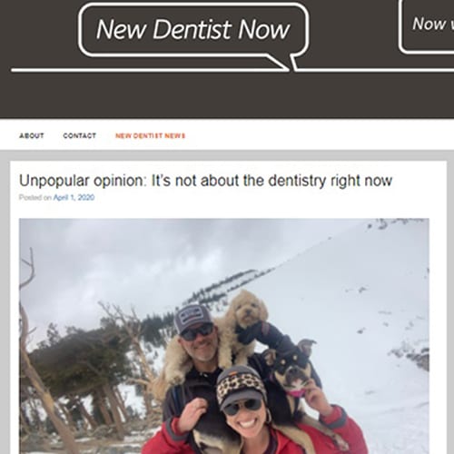 Unpopular opinion: It���s not about the dentistry right now